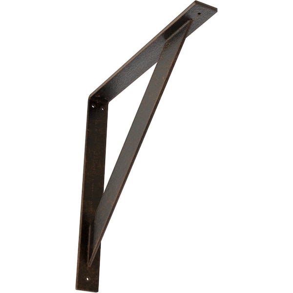 Ekena Millwork Traditional Steel Bracket, Antiqued Bronze 2"W x 18"D x 18"H BKTM02X18X18TRABZ - main